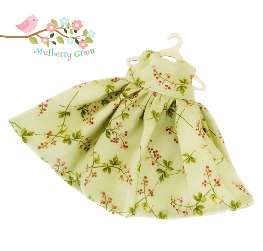 Reserved for Dawn - Pale Green Blossom Print Dress