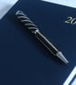 Beadwork Pen in Classic Black and Silver - Image 1