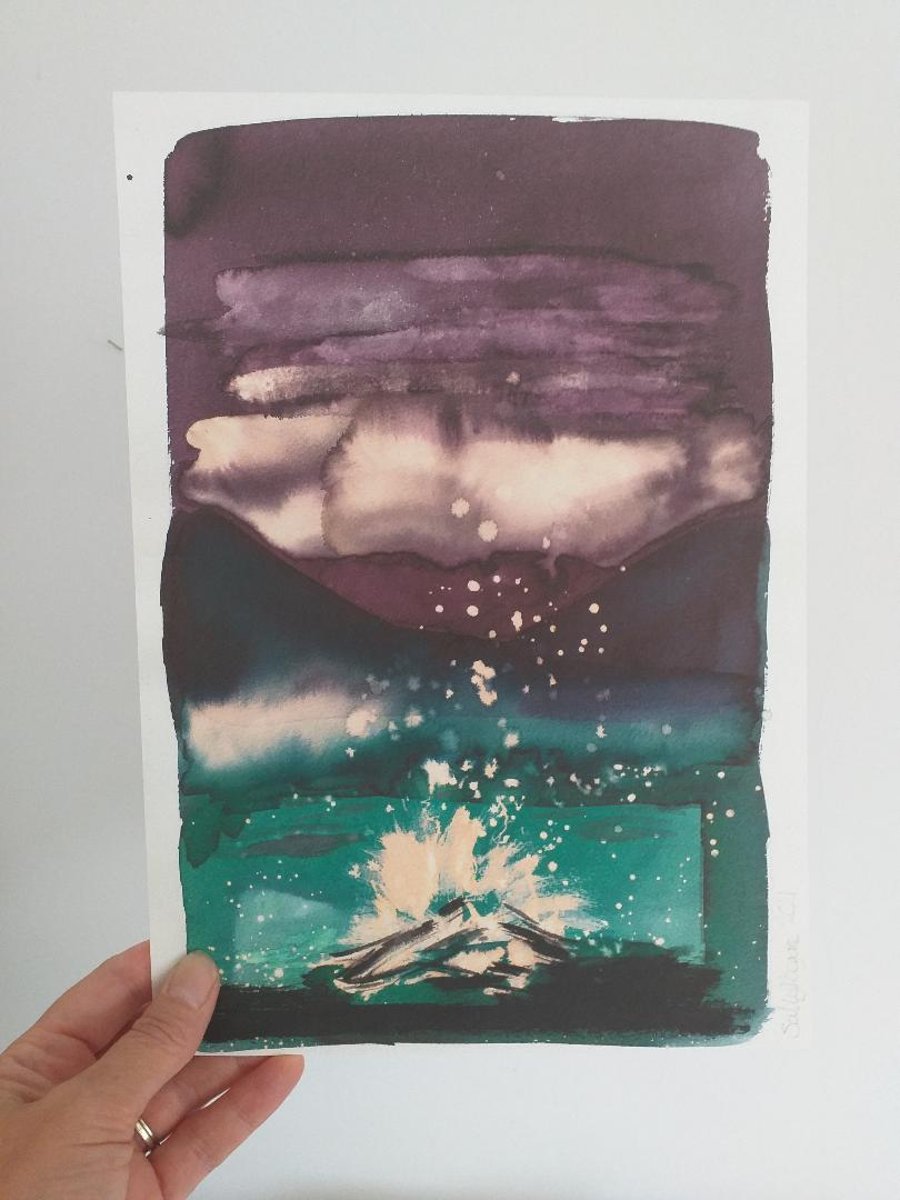 Campfire Giclee Print