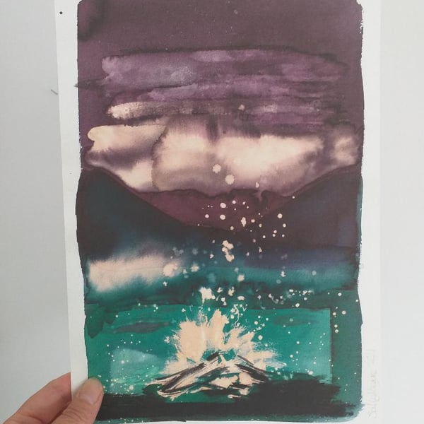 Campfire Giclee Print