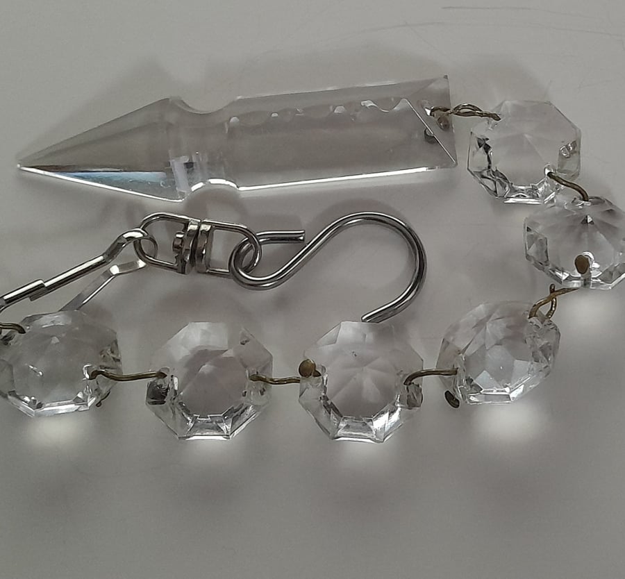 Vintage Chandelier Arrow Crystal 