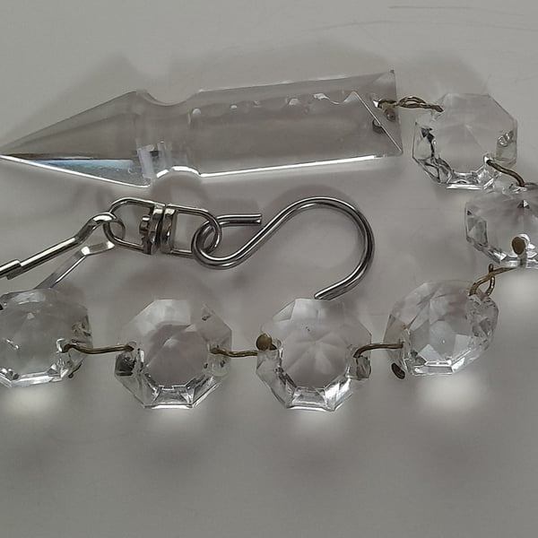 Vintage Chandelier Arrow Crystal 