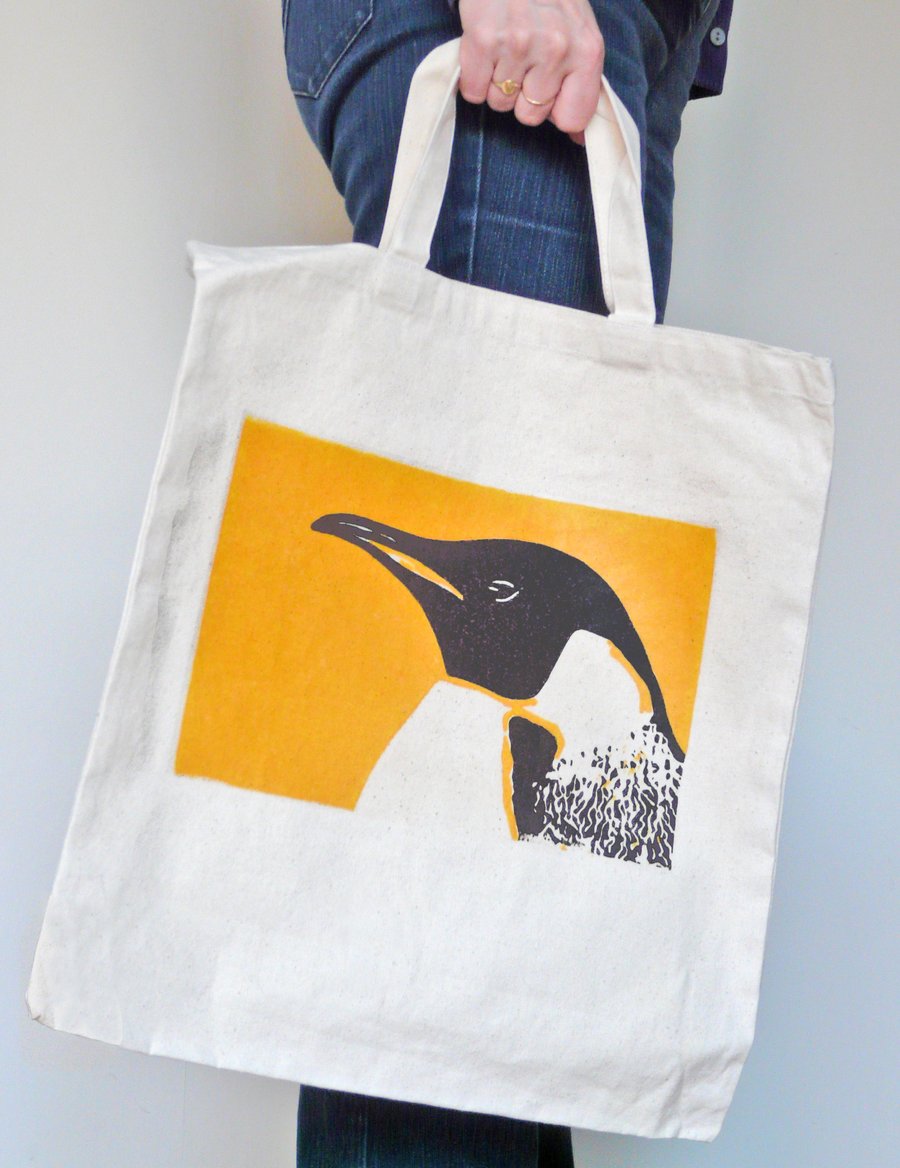 Penguin Print Shopping Bag