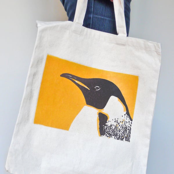 Penguin Print Shopping Bag