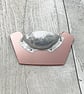 Recycled Aluminium Drink Can Base, Rose Gold Acrylic Shape Necklace Pendant - Image 5
