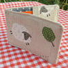 Travelcard Sleeve.  Sheep design.  Oyster Card Holder.