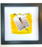 Diving Bird; framed image, mounted and printed on card and photographic paper