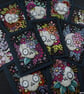 bony botanical skull - original aceo - Image 10