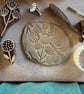 Handmade Spring Ceramic brooch, Hand Made Pottery Badge - Image 9
