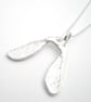 Sycamore Seed Silver Pendant - Image 2