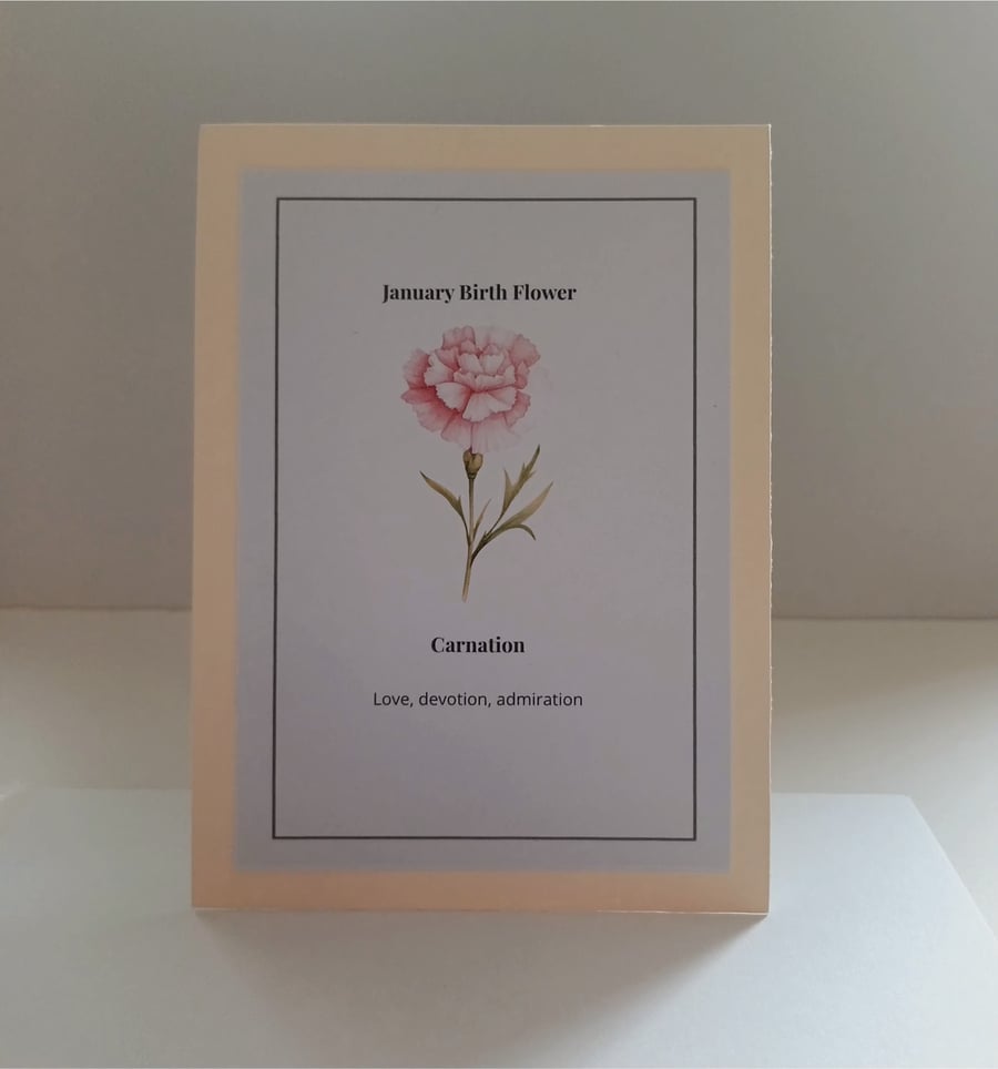 Birth Flower Keepsake Gift, Handmade Botanical Keepsake, Birthday Gift