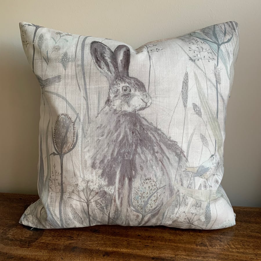 Sanderson Dune Hares cushion cover