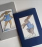 Mini Notebook Set Featuring Rabbits - Image 1