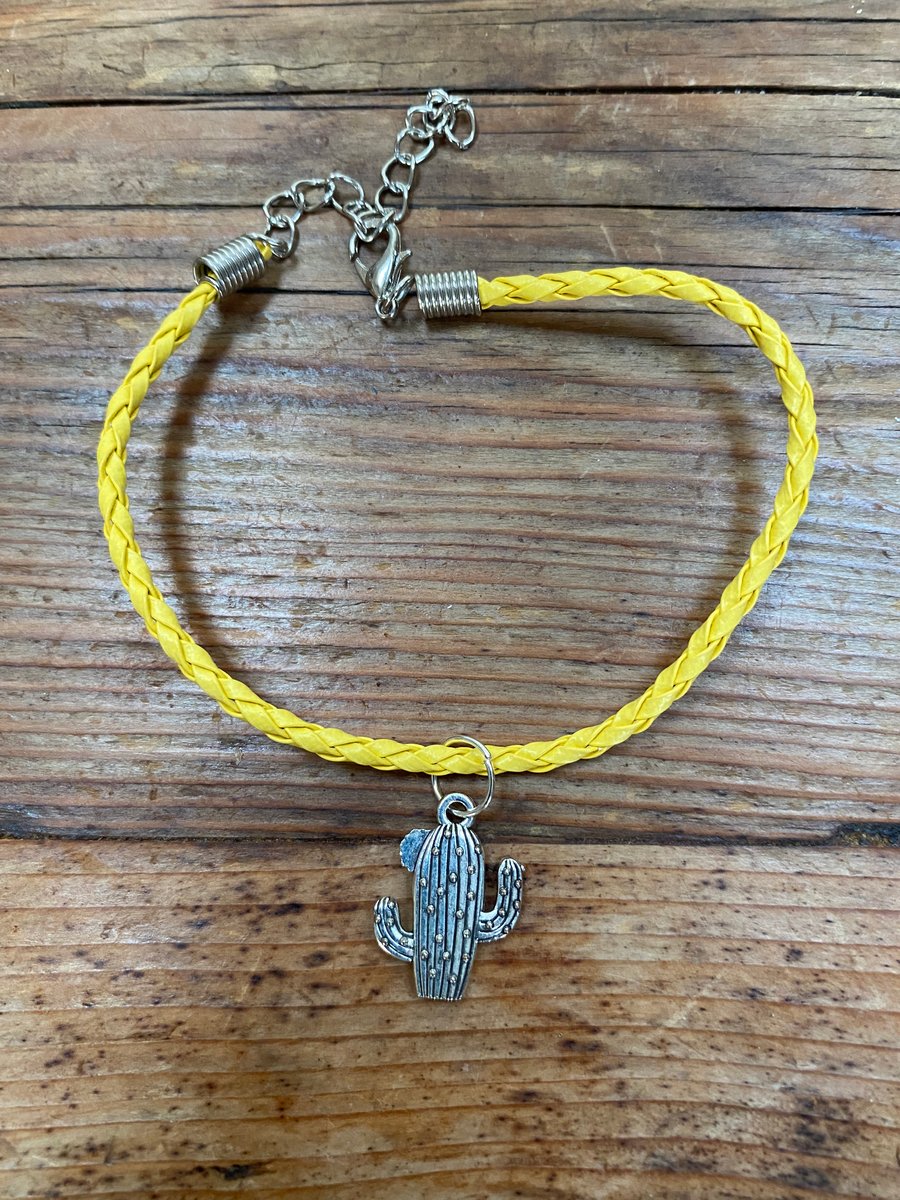 Yellow Cactus Bracelet (408)