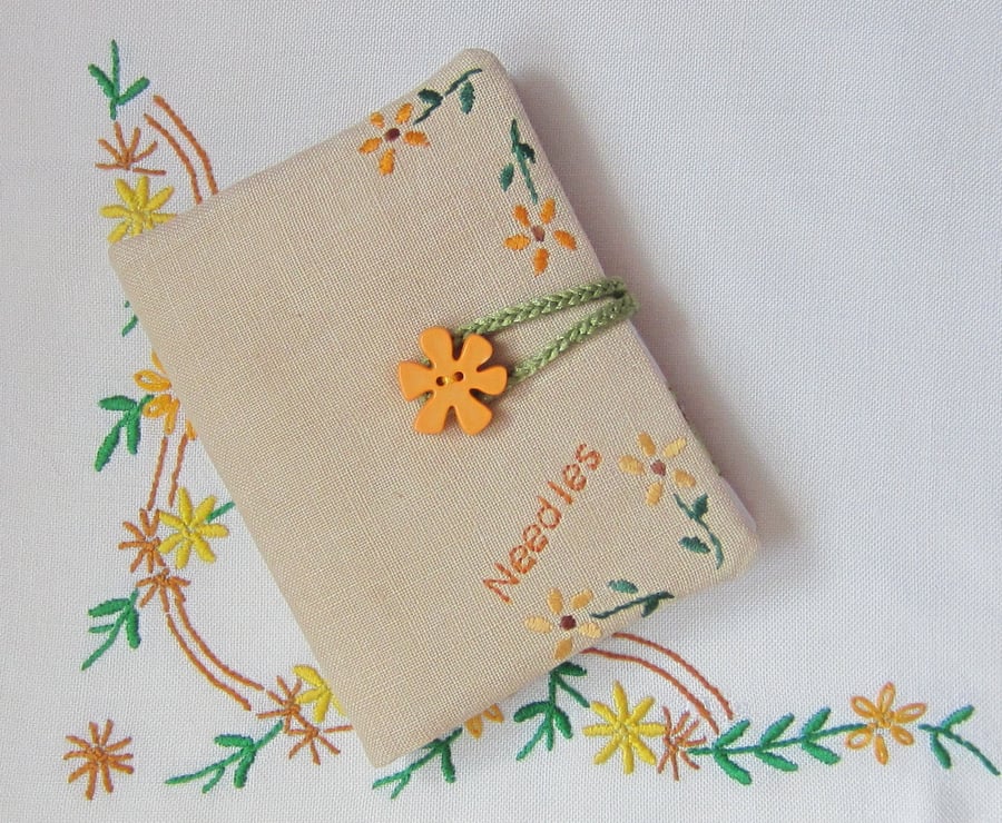 Vintage Embroidery Needle Case