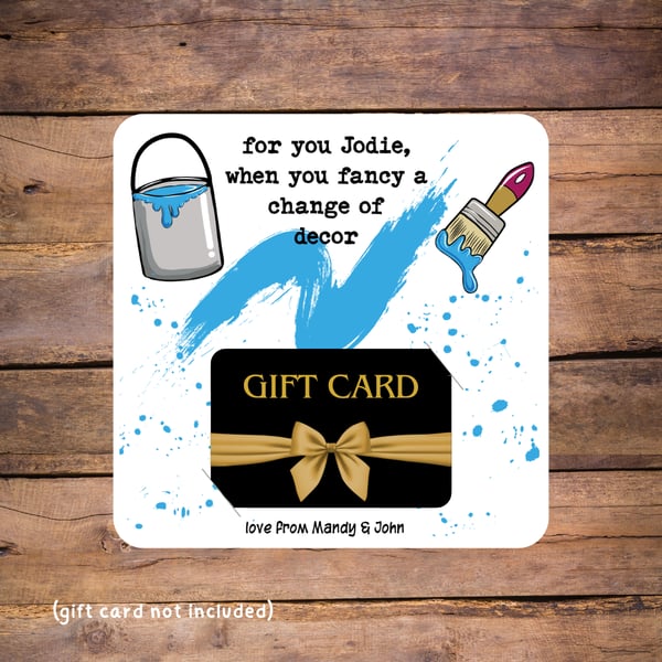 Decorating Gift Card Holder - new home, DIYer