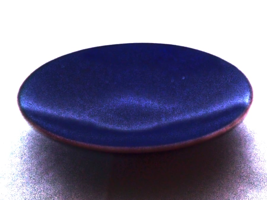 enamel bowl: dark blue