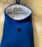 Royal blue 100% wool pouch bag. - Image 3