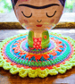 colourful crochet mandala doily - Image 4
