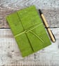 Cork Journal Notebook in Peridot Green - Image 1