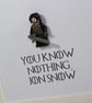 GAME OF THRONES - FRAMED CUSTOM LEGO JON SNOW FIGURE - Image 3