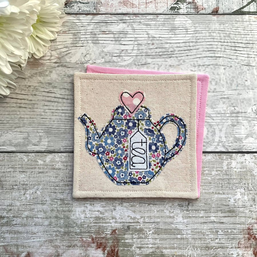 Teapot coaster, gift for a tea lover