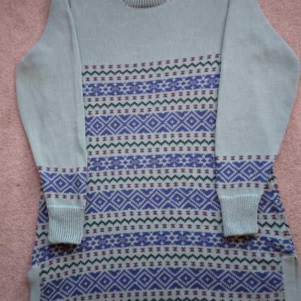 Tunic, jumper in a fairisle design made to order