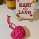 Crochet Lavender hearts