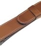 Leatherette Pouch - Brown Single Pen