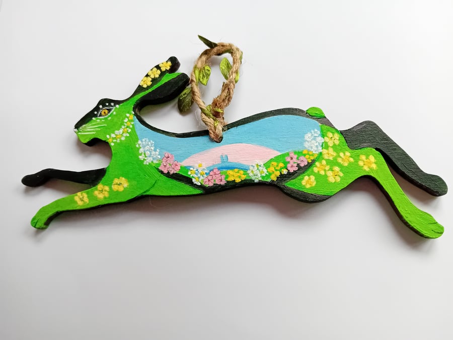 The Summertime  hare hand painted
