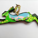 The Summertime  hare hand painted