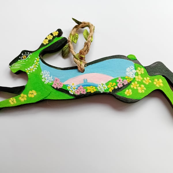 The Summertime  hare hand painted