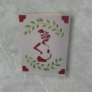 New baby or pregnancy card - handmade 