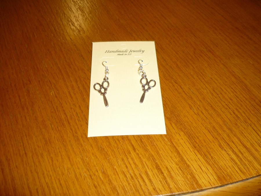 Scissor Drop Ear-Rings