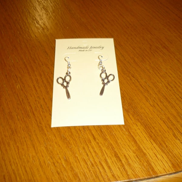 Scissor Drop Ear-Rings