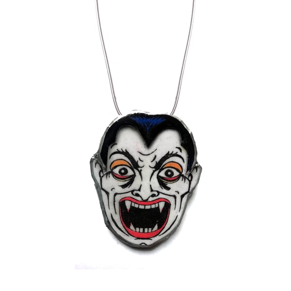 Statement Retro & Scary Vampire Face Necklace by EllyMental