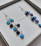Blue Star Cascading Waterfall Earrings  - Image 4