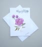 hand painted Congratulations Rose greetings card ( ref FA86 B4 ) - Image 1
