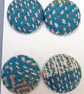 Blue Covered Buttons  - Image 1