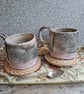 Brown and Pink Teacup Seconds (see photos)