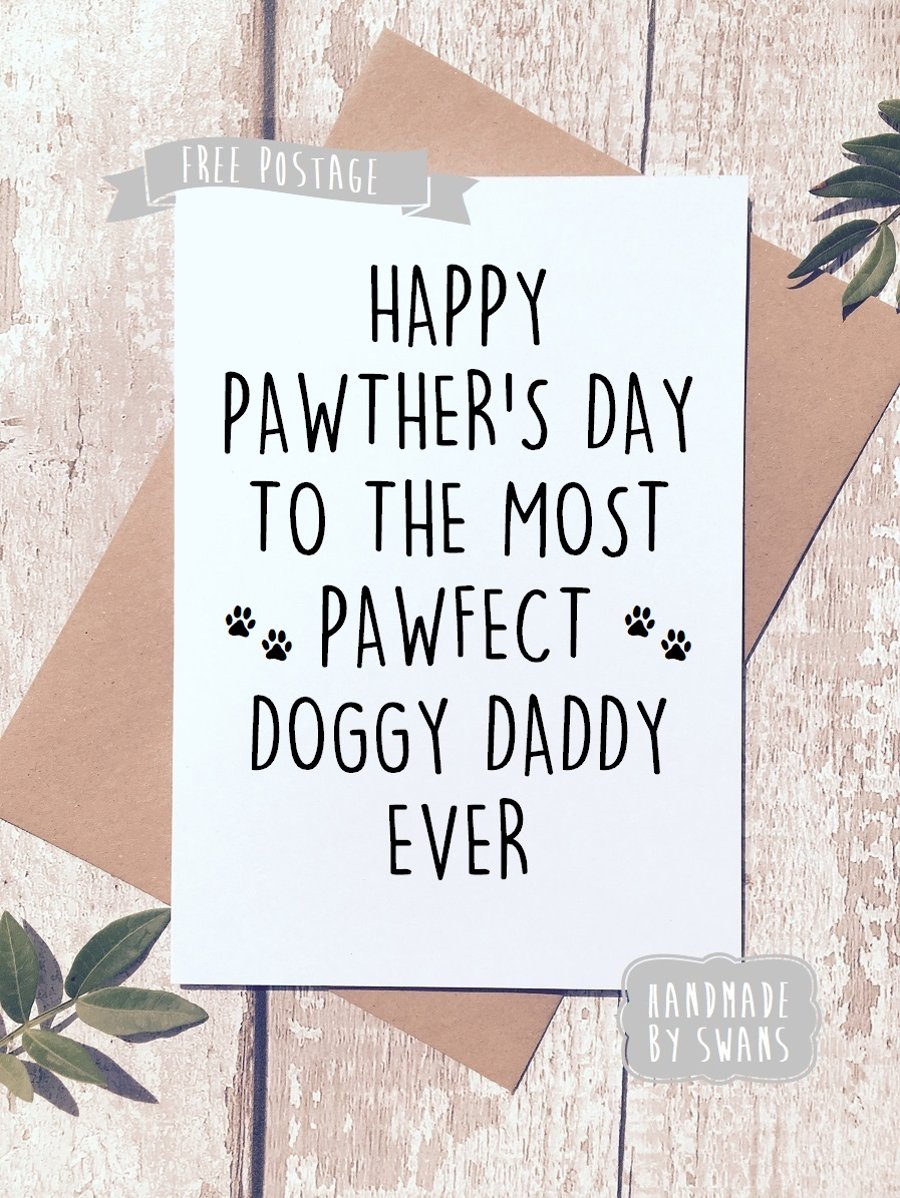 Happy Father's day from the dog Greeting Card