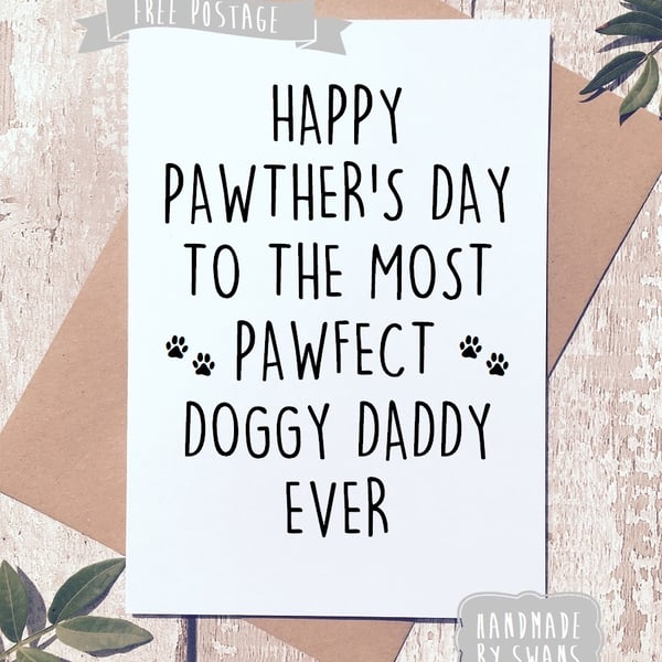 Happy Father's day from the dog Greeting Card