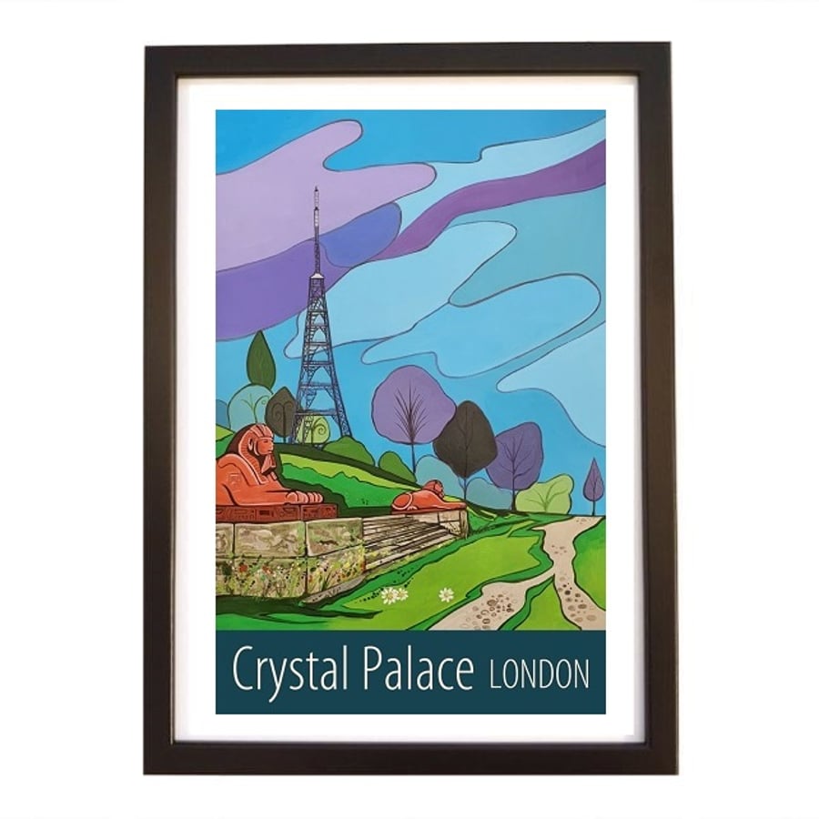 Crystal Palace travel poster print by Susie West