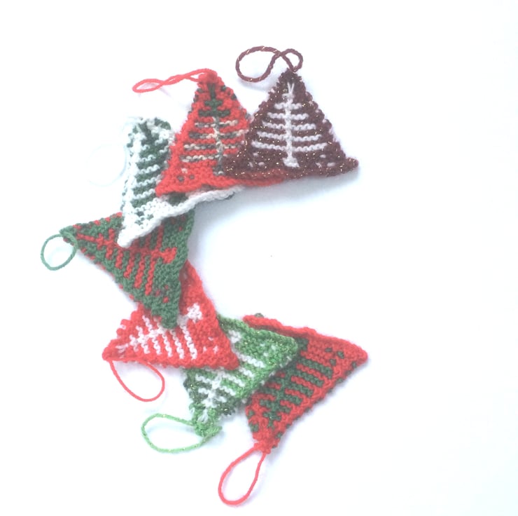 Christmas Tree Decoration knitting pattern Folksy