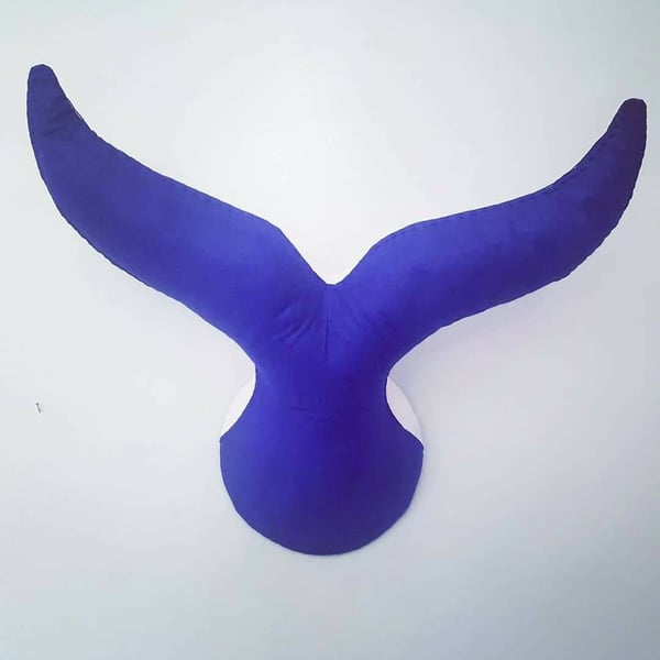 Whale Tail Navy Blue - wall hanging