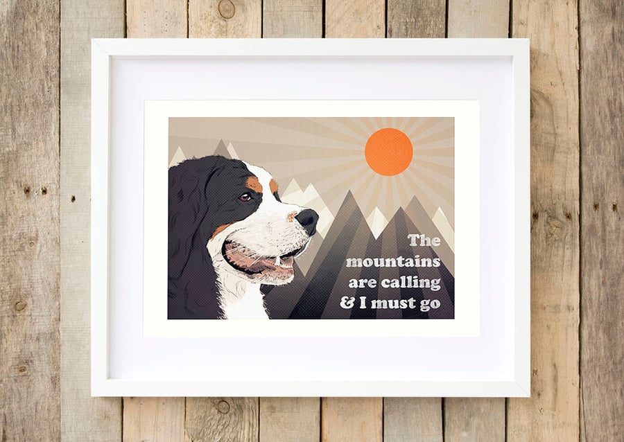 Bernese gift for him, Bernese Mountain dog birthday gift, Berner gift for her