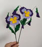 Giant Felt Pansy made of wool felt blend - Image 1