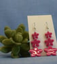 Trio Flower Drop Earrings - Image 1