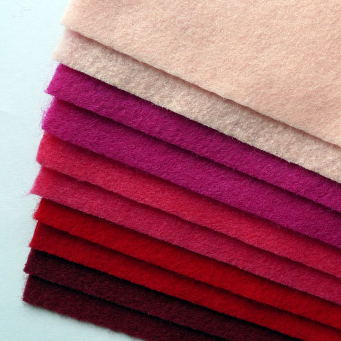 Felt - 'Reds & Pinks' Recycled Felt Sheets