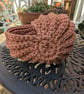 Ammonite basket, crochet shell, home decor, plant holder, nautilus, fossil - Image 8